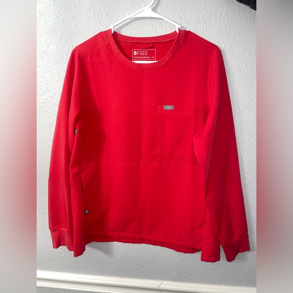 FIGS LIMITED EDITION long sleeve caterina NEON RED